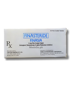 FINASIA Finasteride 5mg Film-Coated Tablet 1's, Dosage Strength: 5 mg, Drug Packaging: Film-Coated Tablet 1's