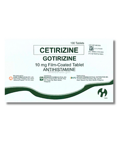 GOTIRIZINE Cetirizine 10mg - 1 Box x 100 Tabs