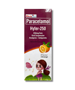 HYFER Paracetamol 250mg / 5ml Suspension 60ml Orange