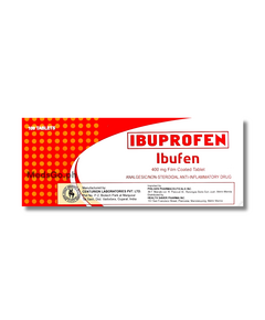 IBUFEN Ibuprofen 400mg Film-Coated Tablet 1's, Dosage Strength: 400 mg, Drug Packaging: Film-Coated Tablet 1's