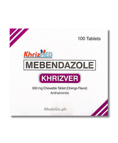 KHRIZVER Mebendazole 500mg - 10 Chewable Tabs