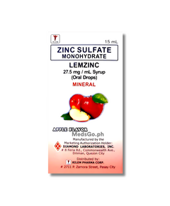 LEMZINC Zinc 27.5mg / mL Syrup (Oral Drops) 15mL Apple