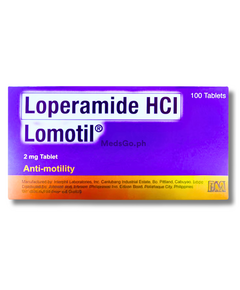 LOMOTIL Loperamide 2mg - 1 Box x 100 Tabs, Dosage Strength: 2 mg, Drug Packaging: Tablet 100's