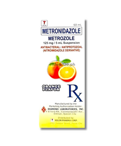 METROZOLE Metronidazole Benzoate 125mg / 5mL Suspension 60mL Orange
