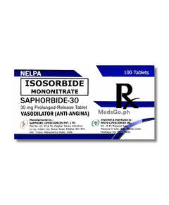 SAPHORBIDE-30 Isosorbide Mononitrate 30mg Prolonged-Release Tablet 1's