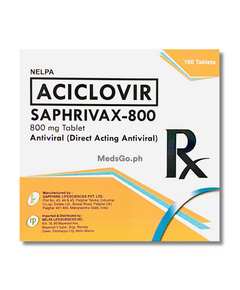 SAPHRIVAX Aciclovir 800mg Tablet 1's