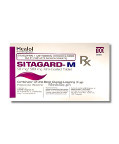 SITAGARD-M Sitagliptin / Metformin 50mg / 500mg Film-Coated Tablet 1's