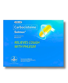 SOLMUX Carbocisteine 500mg - 1 Box x 100 Caps, Dosage Strength: 500 mg, Drug Packaging: Capsule 100's