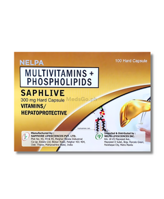 SAPHLIVE 1 Capsule - Multivitamins / Phospholipids 300mg, Dosage Strength: 300mg, Drug Packaging: Capsule 1's