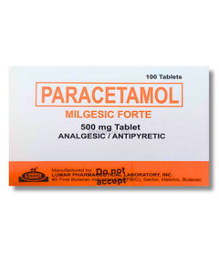 MILGESIC FORTE Paracetamol 500mg - 1 Tablet, Dosage Strength: 500 mg, Drug Packaging: Tablet 1's