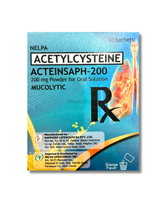 ACTEINSAPH-200 Acetylcysteine 200mg Powder for Solution 4g - 1 Sachet