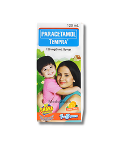 Image of TEMPRA PARACETAMOL 120MG / 5ML SYRUP 120ML ORANGE