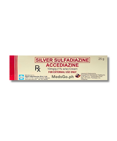 ACCEDIAZINE Silver Sulfadiazine 10mg / g (1% w/w) Cream 25g