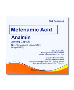 ANALMIN Mefenamic Acid 250mg - 1 Box x 100 Caps