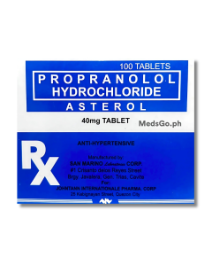 ASTEROL Propranolol Hydrochloride 40mg Tablet 1's, Dosage Strength: 40mg, Drug Packaging: Tablet 1's