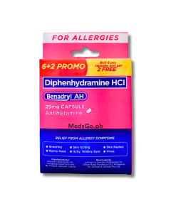 BENADRYL AH 25mg - 6+2 Capsule Promo Pack