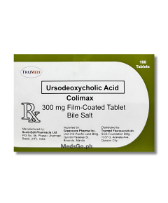 COLIMAX Ursodeoxycholic Acid 300mg Film-Coated Tablet 1's