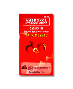 COUXIN Ambroxol Hydrochloride 6mg / mL Syrup (Oral Drops) 15mL, Dosage Strength: 6 mg / mL, Drug Packaging: Syrup (Oral Drops) 15ml