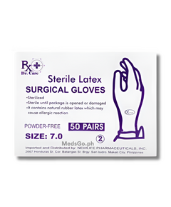 DR. CARE Sterile Latex Surgical Gloves L - 1 Pair