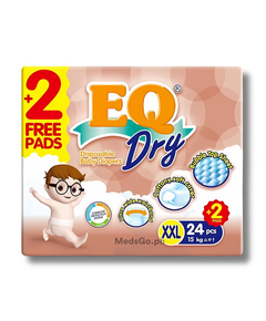 EQ DRY Disposable Baby Diaper XXL 24+2's