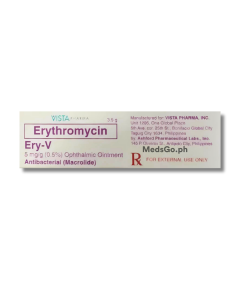 ERY-V Erythromycin 5mg / g (0.5%) Ophthalmic Ointment 3.5g