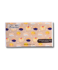 Image of FEMME UNSCENTED FACIAL TISSUE 2PLY I 100 PULLS