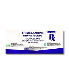 GOTAZIDINE Trimetazidine Hydrochloride 35mg - 1 Tablet, Dosage Strength: 35mg, Drug Packaging: Modified-Release Tablet 1's