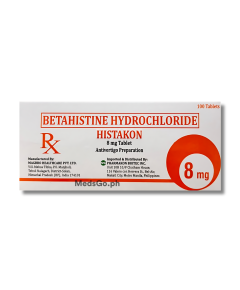 Image of HISTAKON BETAHISTINE 8MG - 10 TABS