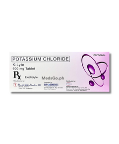K-LYTE Potassium Chloride 600mg Tablet 1's, Dosage Strength: 600 mg, Drug Packaging: Tablet 1's