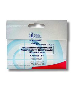 KREMIL-S Aluminum Hydroxide / Magnesium Hydroxide / Simethicone 178mg / 233mg / 30mg Chewable Tablet 4's, Dosage Strength: 178 mg / 233 mg / 30 mg, Drug Packaging: Chewable Tablet 4's