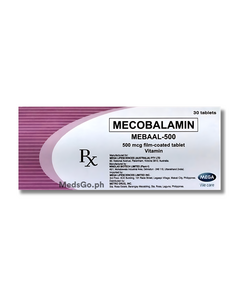 MEBAAL-500 Mecobalamin (Vit. B12) 500mcg Film-Coated Tablet 1's