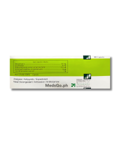 MUCOTUSS FORTE Paracetamol / Guaifenesin / Phenylpropanolamine Hydrochloride / Dextromethorphan Hydrobromide / Chlorphenamine Maleate 325mg / 50mg / 12.5mg / 10mg / 1mg Capsule 1's, Dosage Strength: 325 mg / 50 mg / 12.5 mg / 10 mg / 1 mg, Drug Packaging: Capsule 1's