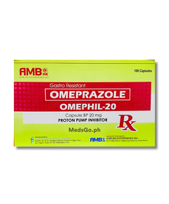 OMEPHIL Omeprazole 20mg - 1 Capsule