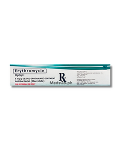 OPTRYL Erythromycin 0.5% (5mg / g) Ophthalmic Ointment 5g