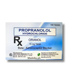 ORANOL Propranolol Hydrochloride 10mg Tablet 1's, Dosage Strength: 10 mg, Drug Packaging: Tablet 1's