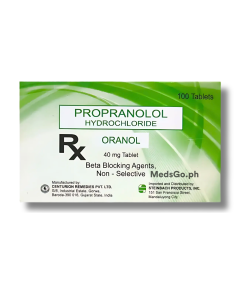 ORANOL Propranolol Hydrochloride 40mg Tablet 1's, Dosage Strength: 40 mg, Drug Packaging: Tablet 1's