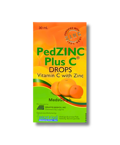 PEDZINC PLUS C Vit. C / Zinc Fodd Supplement Oral Drops 30mL Orange