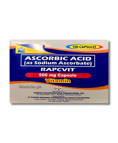 Image of RAPCVIT ASCORBIC ACID AS SODIUM ASCORBATE 500MG - 1 CAPSULE