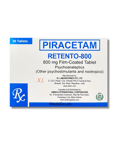 Image of RETENTO-800 PIRACETAM 800MG - 1 TABLET