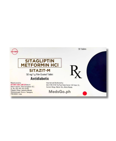 SITAZIT-M Sitagliptin / Metformin 50mg / 1g Film-Coated Tablet 1's