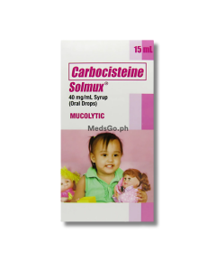 SOLMUX Carbocisteine 40mg / mL Syrup (Oral Drops) 15mL