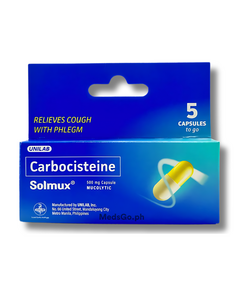 SOLMUX Carbocisteine 500mg - 1 Pack x 5 Caps