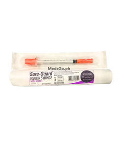 SURE-GUARD Insulin Syringe with Needle 1(cc/mL) 1's