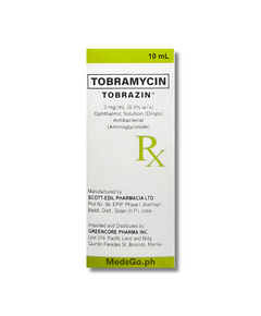 TOBRAZIN Tobramycin 3mg / ml Ophthalmic Solution (Drops) 10ml