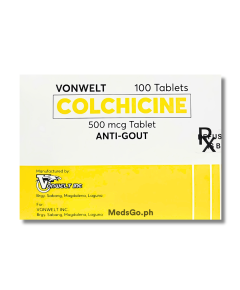 VONWELT Colchicine 500mcg Tablet 1's, Dosage Strength: 500mcg, Drug Packaging: Tablet 1's