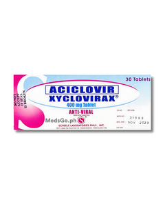 XYCLOVIRAX Aciclovir 400mg Tablet 1's, Dosage Strength: 400mg, Drug Packaging: Tablet 1's