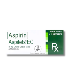 Image of ASPILETS EC ASPIRIN 80MG - 1 ENTERIC-COATED TABLET