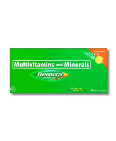 Image of BEROCCA PERFORMANCE MULTIVITAMINS / MINERALS - 30 EFFERVESCENT TABLET ORANGE
