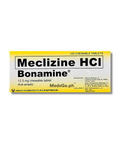 BONAMINE Meclizine Hydrochloride 12.5mg Chewable Tablet 1's, Dosage Strength: 12.5 mg, Drug Packaging: Chewable Tablet 1's