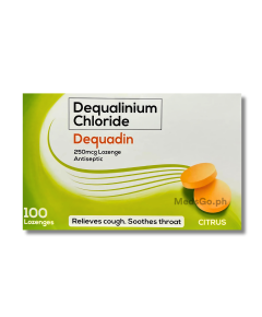 Image of DEQUADIN CITRUS 250MCG - 1 BLISTER X 4 LOZENGES